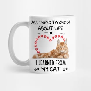 All I Need To Know About Life I Learned From My Cat Mug